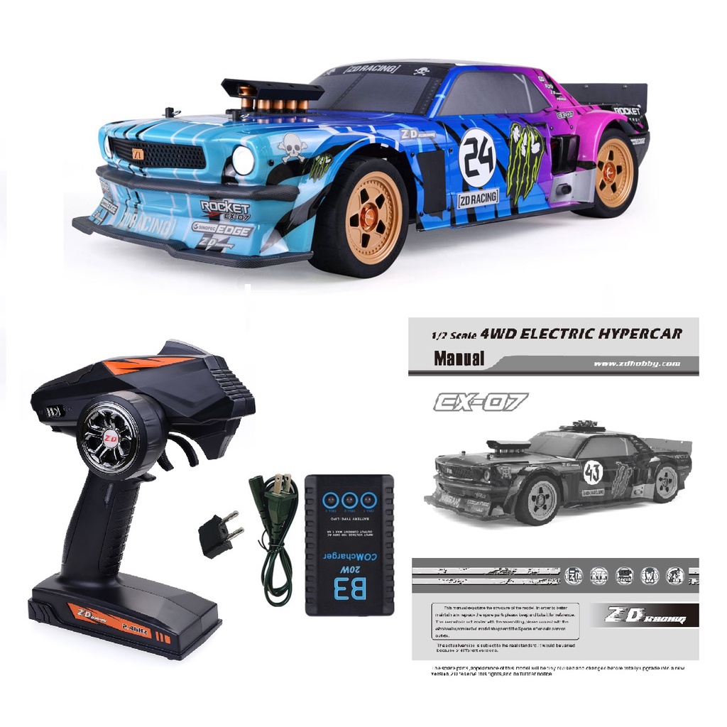 Zd Racing EX07 1/7 4WD รถบรรทุกมอนสเตอร์ไฟฟ้า ไร้แปรงถ่าน ความเร็วสูง 130 กม./ชม. ขนาดใหญ่