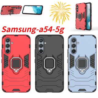 เคสโทรศัพท์มือถือแบบแข็ง กันกระแทก พร้อมขาตั้งในตัว แบบพกพา สําหรับ Samsung a54 5g