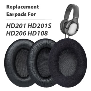 ฟองน้ําหูฟัง เมมโมรี่โฟม หนา ระบายอากาศ ลดเสียงรบกวน แบบเปลี่ยน สําหรับ Sennheiser HD201 HD206 HD108