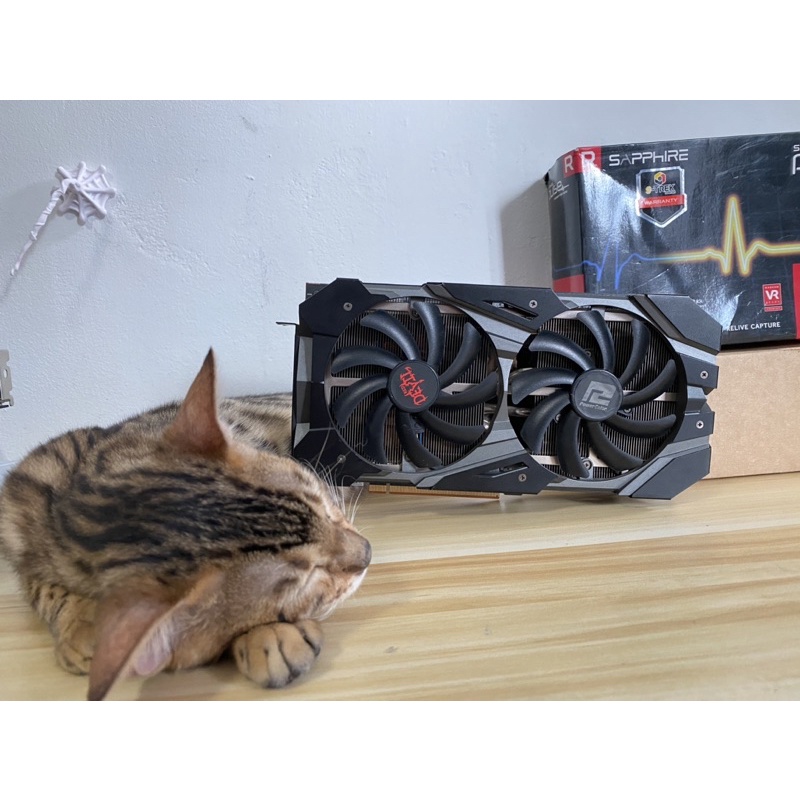 VGA AMD POWER COLOR RX5600XT RED DEVIL 6GB (การ์ดจอมือสอง)