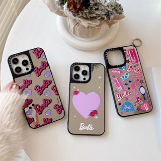 【ฉลากรักบาร์บี้】เคสโทรศัพท์มือถือ Tpu กันกระแทก ลายฉลากหัวใจน่ารัก แฟชั่น สําหรับ iPhone 14 Pro MAX 13 Pro MAX 12 Pro MAX 11 ProMax