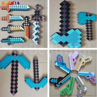 T8 โมเดลฟิกเกอร์ รูปดาบ Minecraft EVA Foam Diamond Pickaxe Gun Ax Hamaxe ของเล่นสําหรับเด็ก