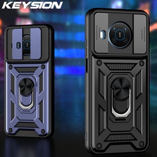 Keysion เคสโทรศัพท์มือถือ กันกระแทก พร้อมแหวนขาตั้ง สําหรับ Nokia X100 5G C30 C20 C10 C1 Nokia G20 G10