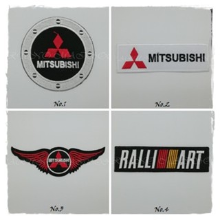 Mitsubishi ตัวรีดติดเสื้อ ตกแต่งเสื้อผ้า หมวก กระเป๋า กางเกงยีนส์ Embroidered Iron On Jacket Car