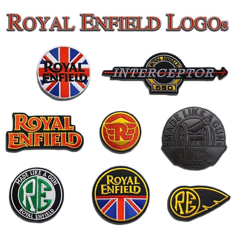 อาร์มติดเสื้อ Biker ลาย Royal Enfield โลโก้แบบต่างๆ งานปักคุณภาพสูง ฝีมือคนไทย ส่งไว