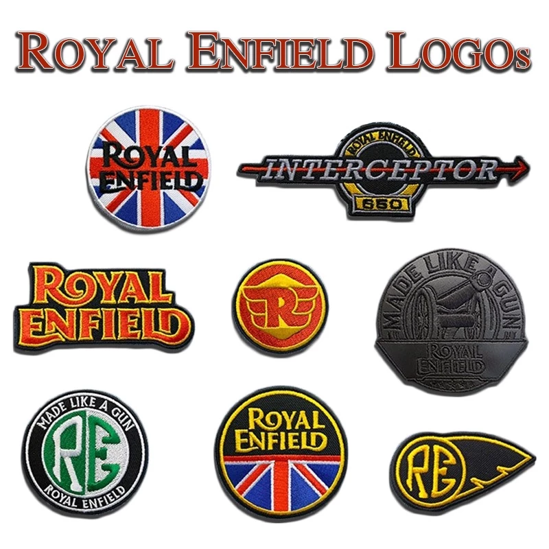 อาร์มติดเสื้อ Biker ลาย Royal Enfield โลโก้แบบต่างๆ งานปักคุณภาพสูง ฝีมือคนไทย ส่งไว