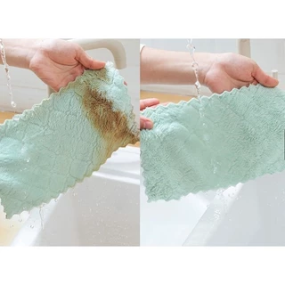 ผ้าเช็ดจาน ผ้าเช็ดโต๊ะ อเนกประสงค์ ซับนำ้