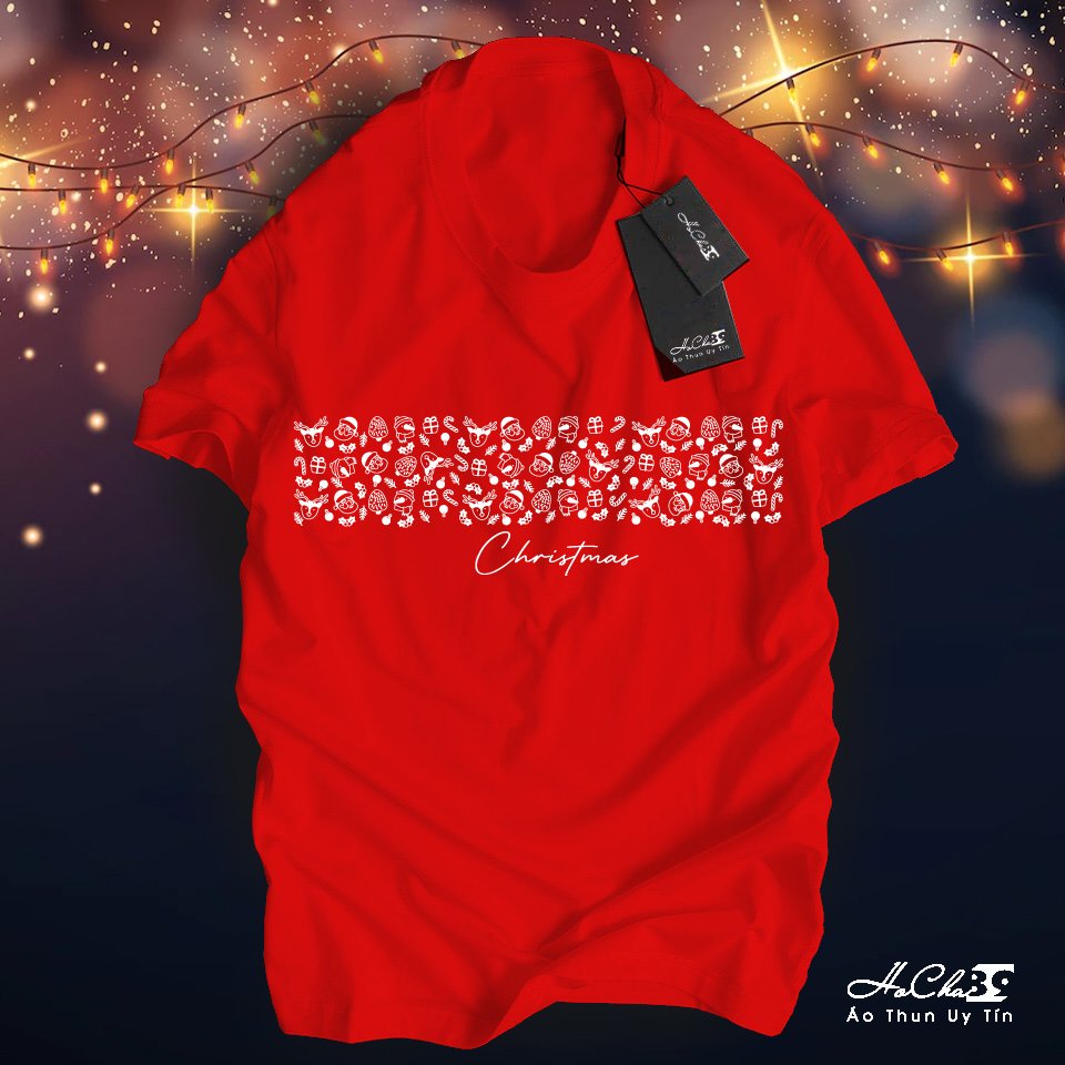 เสื้อยืดคริสต์มาส -Hocha89-W1T112022 - ผ้าคอตตอน 4c สุดนุ่ม