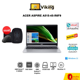 [ผ่อน 0% 10 เดือน]   Notebook Acer Aspire 5 A515-45-R6F9 / Ryzen 5 /8GB/512GB/15.6