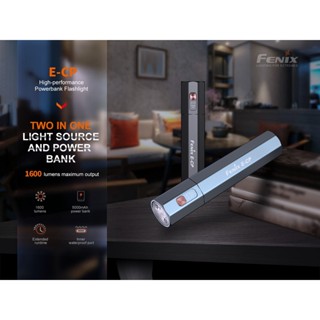 ไฟฉาย E-CP HIGH-PERFORMANCE POWERBANK FLASHLIGHT : สินค้ารับประกัน 1 ปี