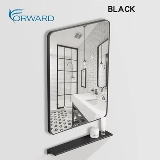 กระจกเงา กระจกแขวน กระจกติดผนัง สีดำ ขนาด60x40 wall mirror รุ่น mirror-003