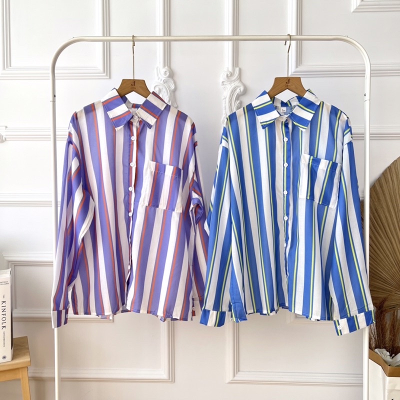 KEMEJA [WHOLESALE] JR0164 - เสื้อเชิ้ต STACY SALUR (4 ชิ้น @ Rp. 77,000)
