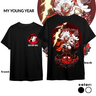 เสื้อเชิ้ต One Piece MY YOUNG Anime Gear 5 เสื้อลูฟี่กีฬากีฬาการ์ตูนการ์ตูนเสื้อยืดขนาดใหญ่ q[bเสื้อยืด _22