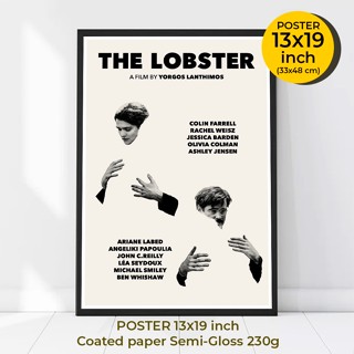 The Lobster (โสดเหงาเป็นล็อบสเตอร์) 2015 สังคมบังคับเราว่า จงเหงา และ ห้ามโสด โปสเตอร์ภาพขนาด 33X48 cm