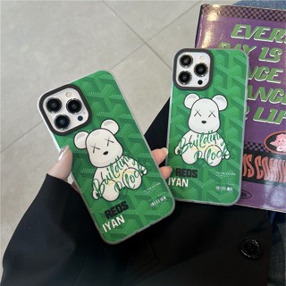 &lt;iPhone Case&gt; เคสโทรศัพท์มือถือ เคลือบสองชั้น ลายหมี Goya Violent สําหรับ iPhone 14 Pro max 13Pro 12 11