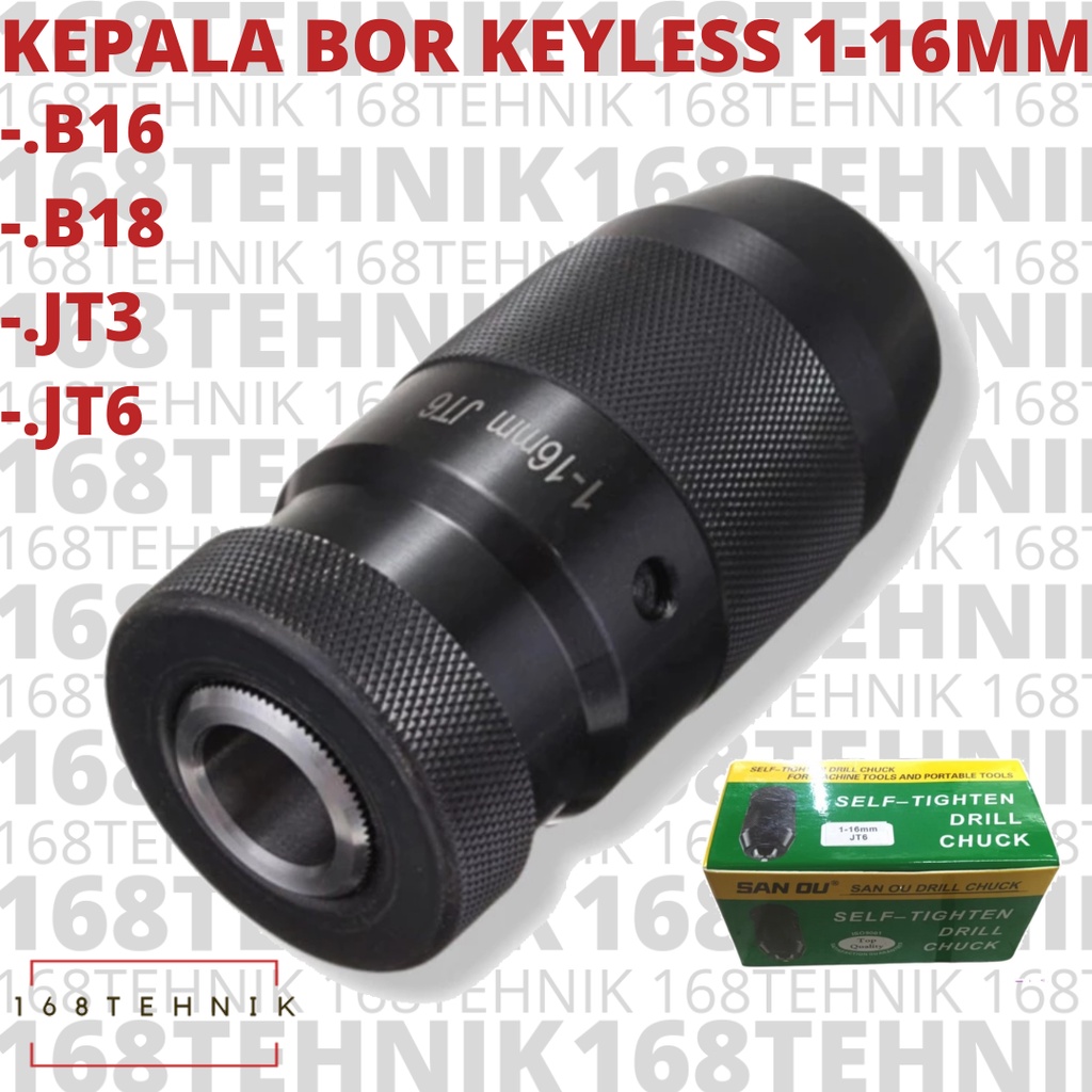 KEYLESS DRILL HEAD 1-16MM B18 / 16MM B18 KYLESS DRILL HEAD / KEYLESS DRILL CHUCK