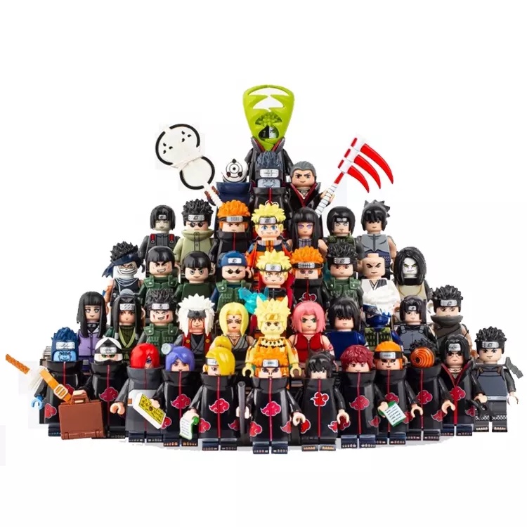Hokage การ์ตูนญี่ปุ่น Uzumaki Sasuke Uchiha Obito Hatake Kakashi บล็อกตัวต่อของเล่นเด็กของขวัญ