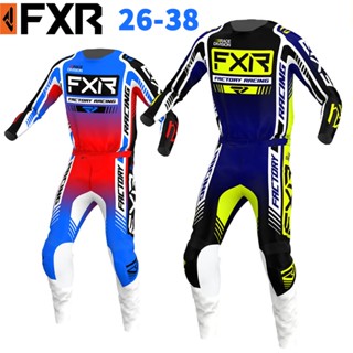 มาใหม่ ชุดแข่งรถวิบาก FXR และกางเกงคอมโบ 2 สี ไซซ์ 26-38 สําหรับรถมอเตอร์ไซค์วิบาก 2023