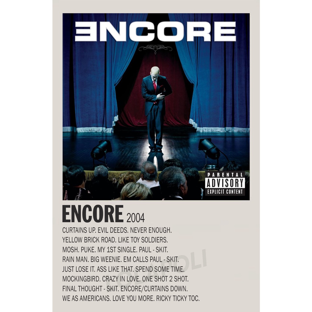 ปกโปสเตอร์ อัลบั้ม Encore - Eminem