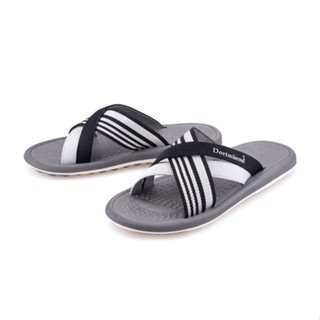 Dortmuend CC019 007-044 Black-Metallic "Sport Sandals" รองเท้าสุขภาพลำลอง หลังเล่นกีฬา