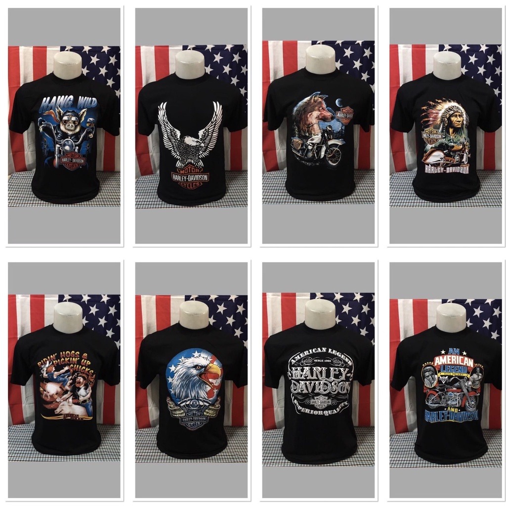 เสื้อฮาเลย์วินเทจ ผ้าCotton100% ไม่มีข้าง ตะเข็บคู่บนล่าง [S/M/L/XL]