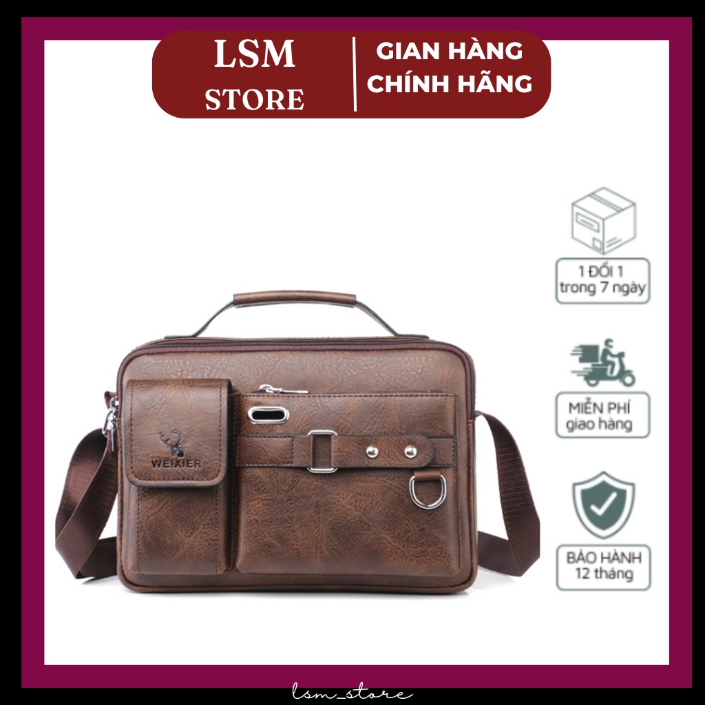 MARKET Crossbody Bag Soft Leather Mens Bag, Soft Form, Market Price