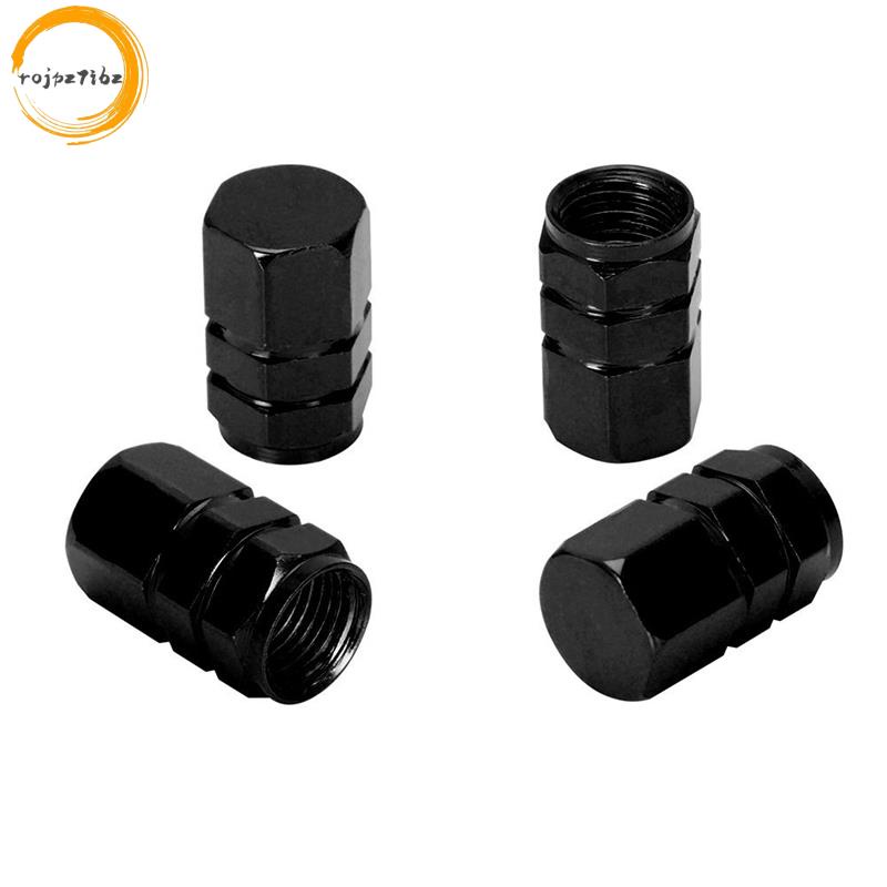 4PCS อลูมิเนียมยางล้อ Stem Air Valve Caps Tyre ฝาครอบรถบรรทุกรถยนต์จักรยาน