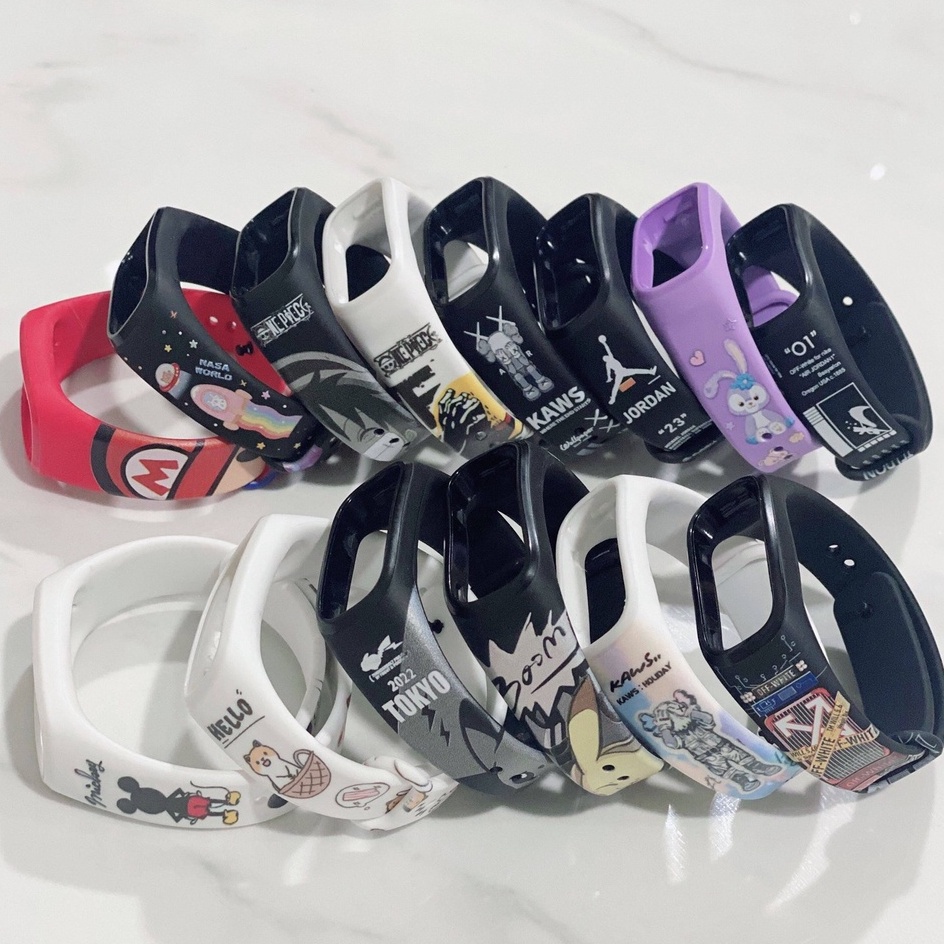 (ส่งจาก กทม.) สาย OPPO Band, สายแฟชั่นเพ้นท์, สายซิลิโคน OPPO Band น่ารัก