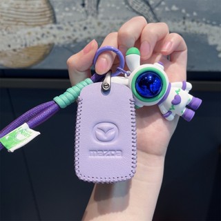 Mazda Cartoon Leather Key Case Cx5 Cx4 Cx30 Next Generation 3 Onksera Atz Car Key Case Buckle