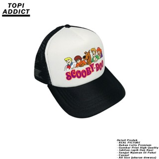 หมวกเบสบอล พิมพ์ลายการ์ตูน Scooby Doo Snapback แฟชั่นสไตล์เกาหลี สําหรับผู้ชาย และผู้หญิง