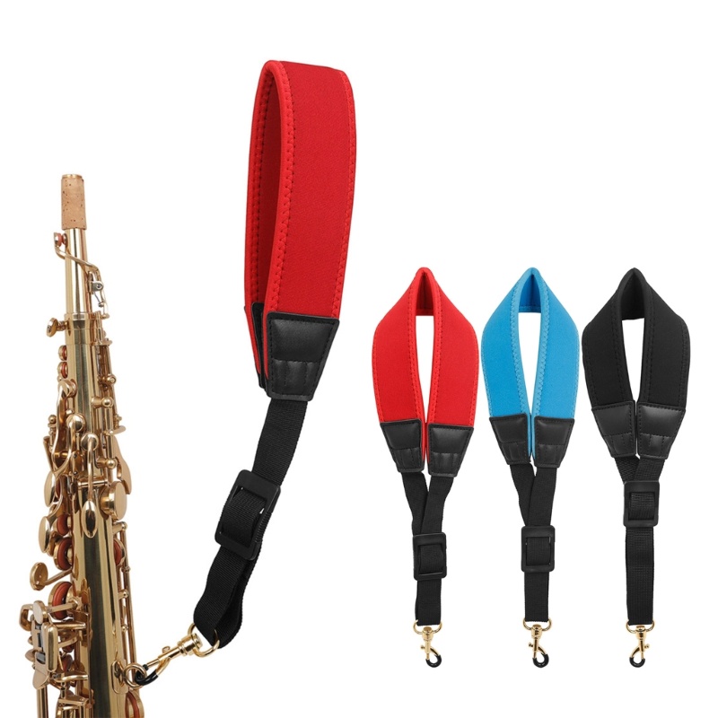 Mm สายคล้องคอแซกโซโฟน พร้อมเบาะไนล่อนนุ่ม สําหรับ Alto, Tenor, Clarinet, Oboe Sax