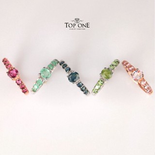 Top1Jewelry พลอยแท้ ไพลิน สฟีน เขียวส่อง มรกต มรกตสีชมพู แหวนเงินแท้