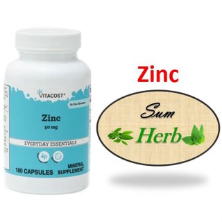 (พร้อมส่ง) Vitacost Zinc -- 50 mg - 180 Capsules.