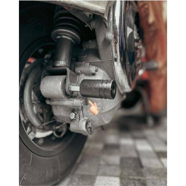 MESIN Engine guard vespa pts พิเศษที่รัก ฯลฯ ตัวป้องกันพลาสติกรุ่น plcorse racing classic engine guard shock bolt วัสดุพลาสติกเหมาะสําหรับ vespa smallframe ขายส่งขายปลีก