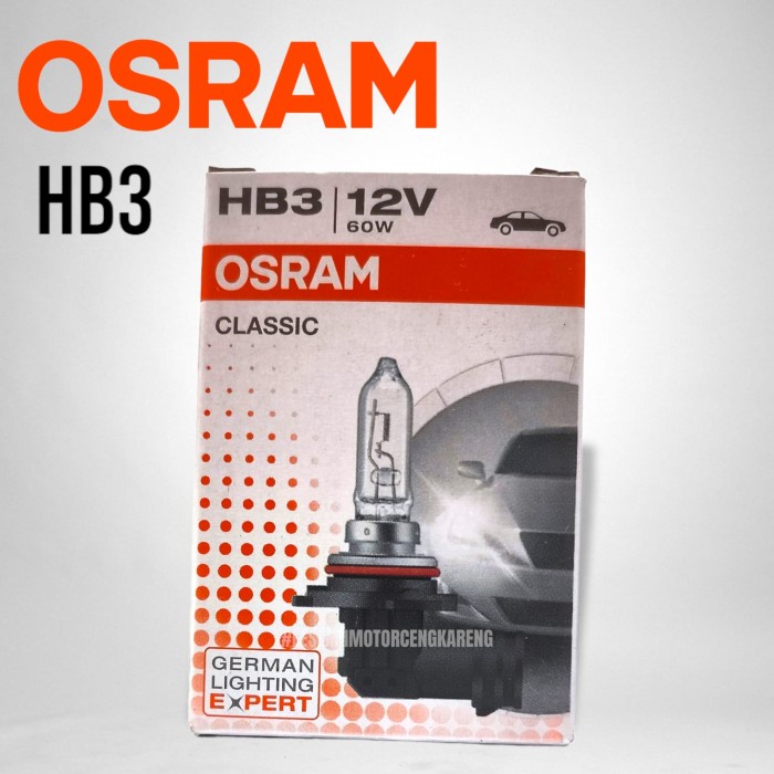 หลอดไฟฮาโลเจน Osram Hb3 12V 60W/big ไฟหน้า Crv Brv Etc ของแท้