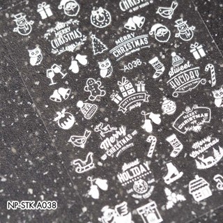 Nail Sticker สติ๊กเกอร์ติดเล็บ A038