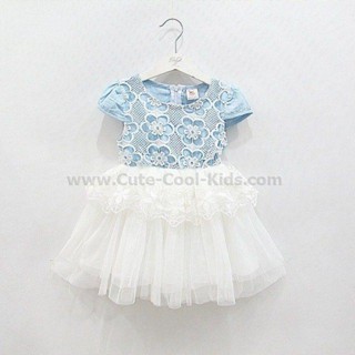 Dress- 823 ชุดกระโปรงเด็กหญิงแบบเกาหลี Size-110/16 (4-5Y)