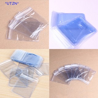 Utzn&gt; ใหม่ ซองพลาสติก PVC ใส สําหรับใส่เหรียญ 100 ชิ้น