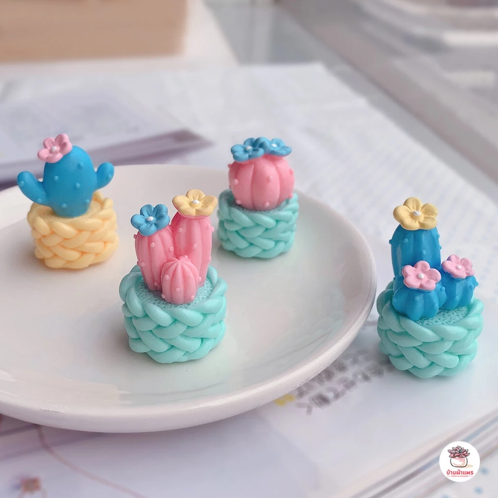 กระบองเพชรสุดน่ารัก ตุ๊กตาจิ๋ว โมเดลจิ๋ว แต่งสวน ตุ๊กตาแต่งสวนจิ๋ว thumbnail 6