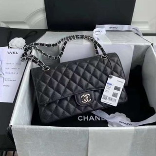 🔥ผ่อนได้🔥Chanel Classic Bag Size 25 cm [ อะไหล่เงิน ] งาน Original อุปกรณ์ : Full Box Set [ กระเป๋าสะพายข้าง ]