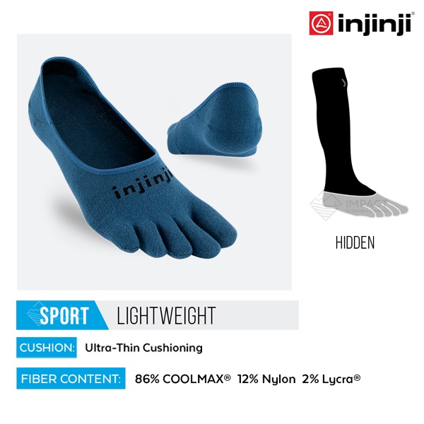 Injinji ถุงเท้าแยกนิ้ว ใส่ได้ทุกวัน Sport Lightweight Hidden
