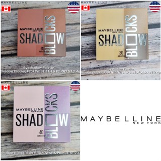 Maybelline® Shadow Blocks Stacked Eyeshadow Palette 2 Matte Shades and 1 Shimmer Shade เมย์เบลลีน อายแชโดว์ พาเลท 3 สี