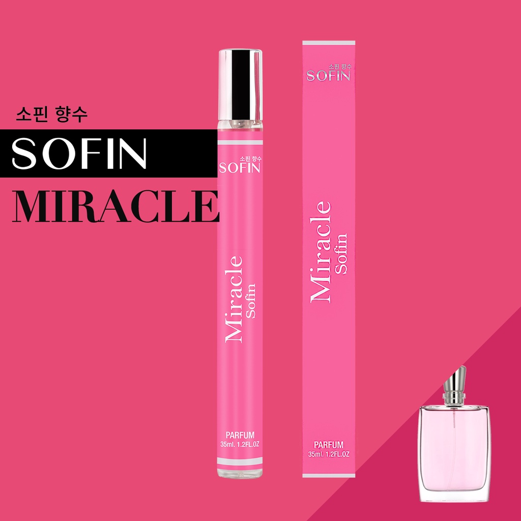 น้ำหอม Miracle มิราเคิล น้ำหอมแท้ 100% น้ำหอมผู้หญิง ขายดี ติดทนนาน24 โซฟิน 35ml หอมนาน SOFIN