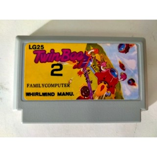 ตลับเกม Famicom เกม Twinbee 2 English Version หรือ ทวินบี 2 ตัวเกมตายไม่จำกัด