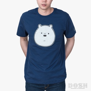 DOSH UNISEX T-SHIRTS WE BARE BEARS เสื้อยืดคอกลม แขนสั้น ผู้ชาย-ผู้หญิง DBBMT5039-NV