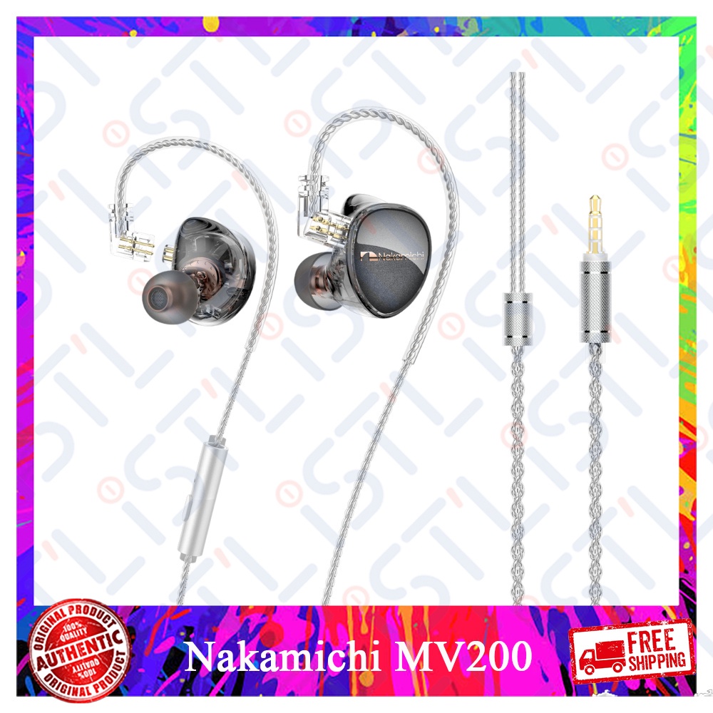 Nakamichi MV200 Hybrid Dual Driver In-ear Monitors