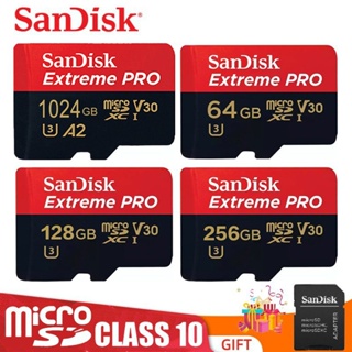 การ์ดหน่วยความจํา Extreme Pro Micro SD 512GB 256GB 128GB 64GB U3 V30 TF สูงสุด 100MB/s 32GB สําหรับกล้อง D