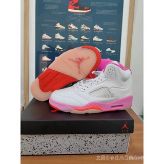 Jordan 5 Barbie pink/Replica Fresh Prince AJ5 รองเท้า สําหรับผู้ชาย ผู้หญิง 36-47 NALE YFVY