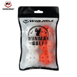 WINMAX 6 pcs ลูกกอล์ฟพลาสติกกลวงในร่มเทรนเนอร์กีฬากลางแจ้งสวิงฝึกการฝึก