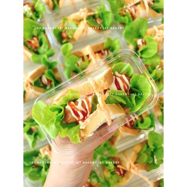 1กล่อง P39 (100ใบ) กล่องพลาสติก กล่องเค้ก ใส่แซนวิช ฝาล็อคแน่น